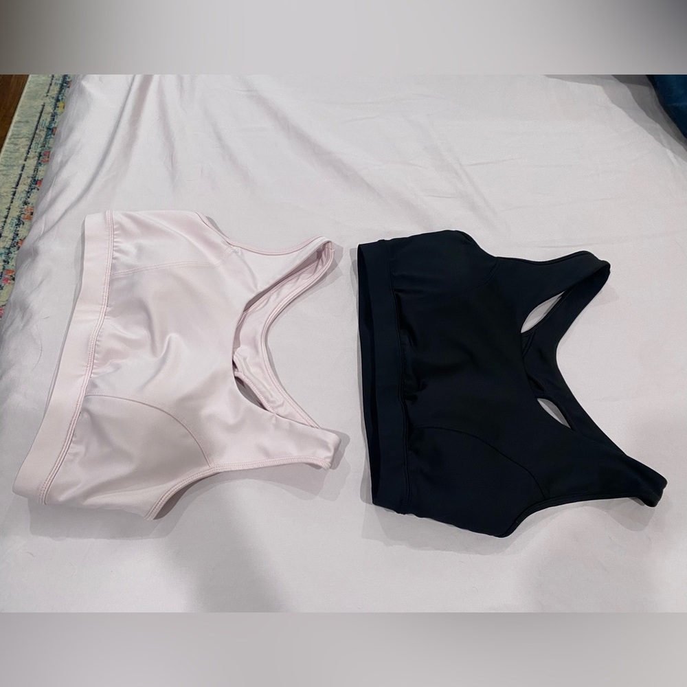 TEK GEAR: Size Large. Padding in both. Pale Pink and Black. Together: $20